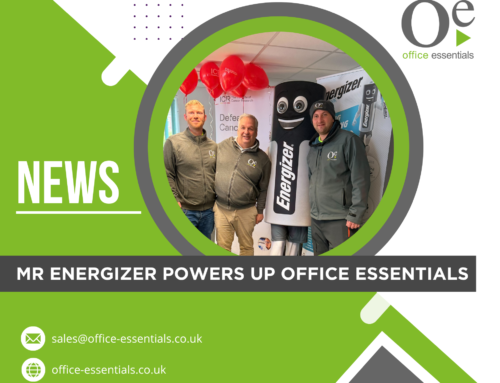 Mr Energizer powers up Office Essentials